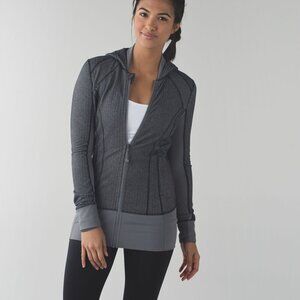 Lululemon Daily Practice Jacket- Herringbone Athleisure Full Zip Jacket- Size 6